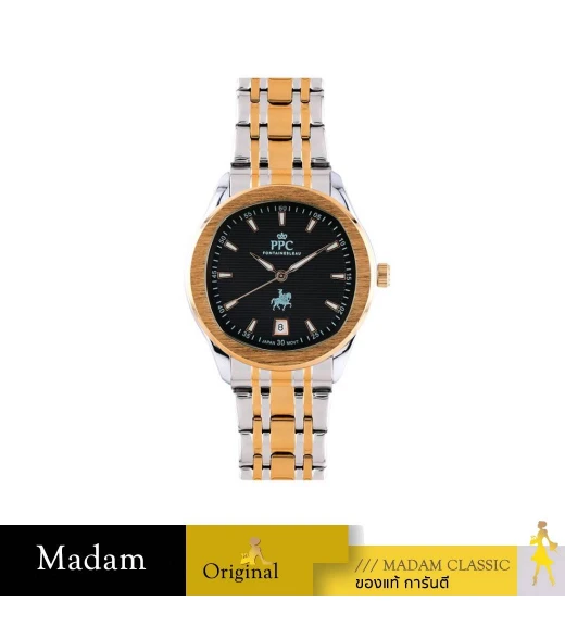 นาฬิกา PPC FONTAINEBLEAU PPC-EK04-SRG-BK JOAN EK04 SILVER ROSEGOLD / BLACK 35 MM,SILVER ROSEGOLD / BLACK