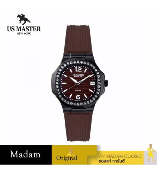 นาฬิกา US MASTER NEW YORK USM-DD54-BR-IBR EMPIRE LADY 32 MM,BROWN / PLATING BROWN