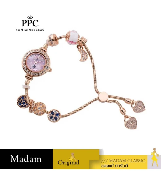 นาฬิกา PPC FONTAINEBLEAU  PPC-EH02-RG-PK CANNES EH02 24.5 MM, ROSEGOLD / PINK