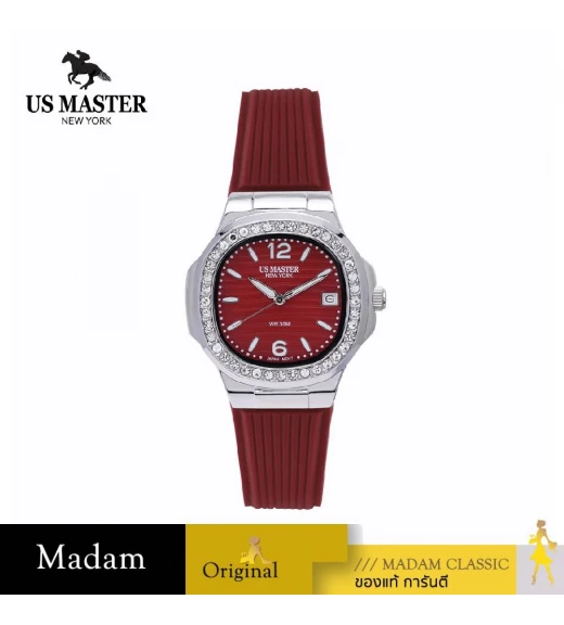 นาฬิกา US MASTER NEW YORK USM-DD54-RD-RD EMPIRE LADY 32 MM,RED / RED