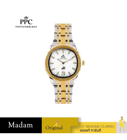นาฬิกา PPC FONTAINEBLEAU PPC-EK04-SGD-WE JOAN EK04  35 MM,SILVER GOLD / WHITE	