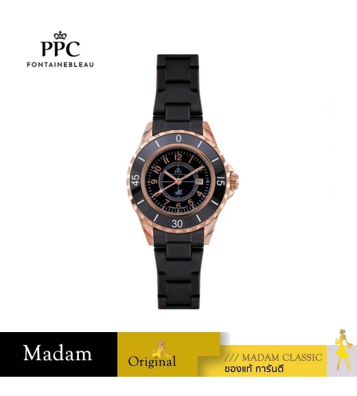 นาฬิกา PPC FONTAINEBLEAU PPC-EJ05-BK-RBK LER BRETON EJ05 BLACK / ROSEGOLD BLACK 34 MM,BLACK / ROSEGOLD BLACK