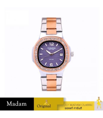 นาฬิกา US MASTERS POLO CLUB USM-EJ01-SRG-VLT VICTORIA EJ01 SILVER ROSEGOLD / VIOLET  34  MM,SILVER ROSEGOLD / VIOLET