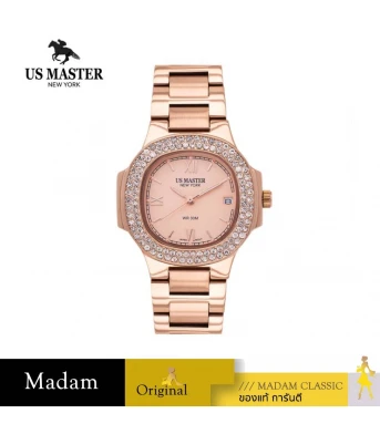 นาฬิกา US MASTERS POLO CLUB USM-DC07-RG FIRST LADY DC07 ROSEGOLD 33 MM,ROSEGOLD
