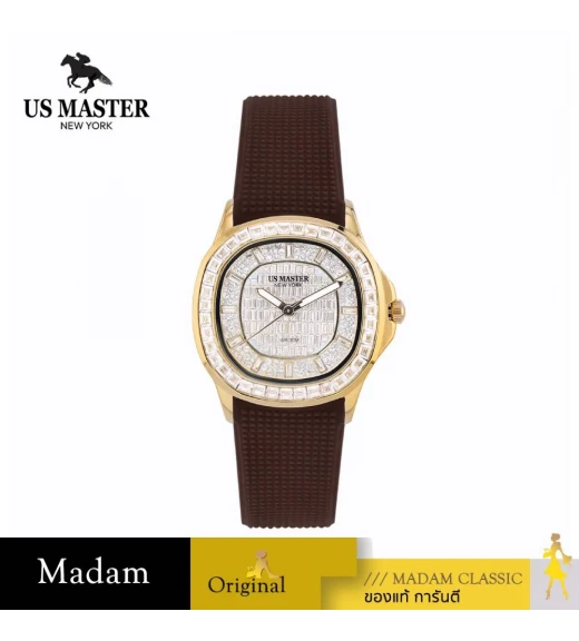 นาฬิกา US MASTER NEW YORK USM-ED02-BR-GD DIANA ED02 35 MM,BROWN / GOLD