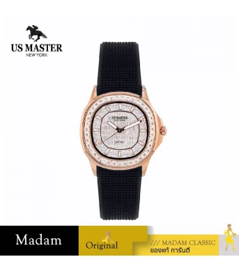 นาฬิกา US MASTER NEW YORK USM-ED02-BK-RWE DIANA ED02 35 MM,BLACK / ROSEGOLD WHITE