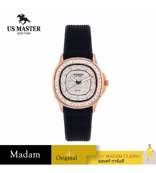 นาฬิกา US MASTER NEW YORK USM-ED02-BK-RWE DIANA ED02 35 MM,BLACK / ROSEGOLD WHITE