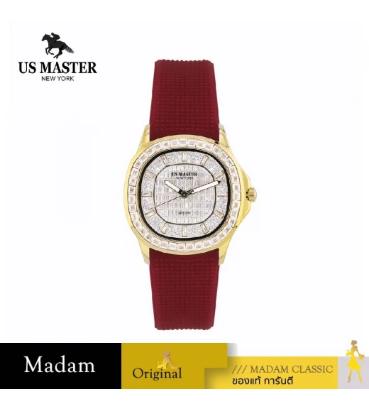 นาฬิกา US MASTER NEW YORK USM-ED02-RD-GWE DIANA ED02 35 MM,RED / GOLD WHITE