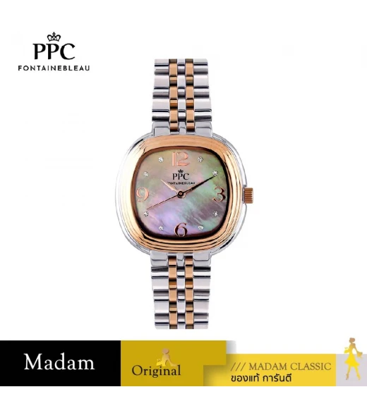 นาฬิกา PPC FONTAINEBLEAU  PPC-EI08-SRG-YP DORÉE EI08 30 MM.,SILVER ROSEGOLD / YELLOW PINK