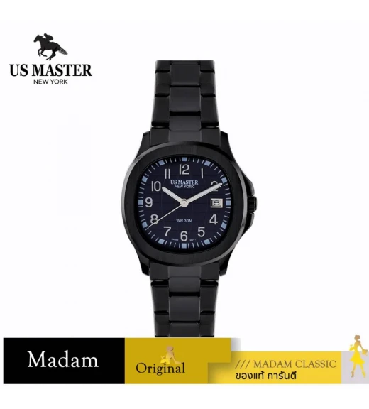 นาฬิกา US MASTER NEW YORK USM-DD42-BK-INV EMPIRE DD42 40 MM,PLATING BLACK / NAVY BLUE	