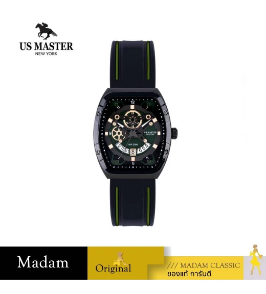 นาฬิกา US MASTERS POLO CLUB USM-DE02-IPGN RX-1 DE02  24 MM,PLATING BLACK / GREEN