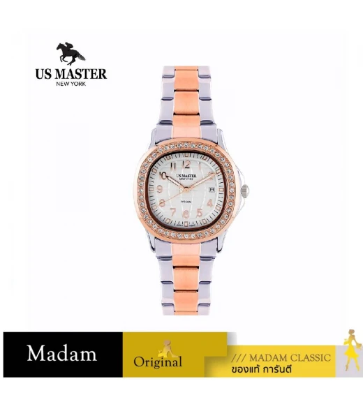 นาฬิกา US MASTER NEW YORK USM-DD43-SRG-WE EMPIRE LADY DD43 38 MM, SILVER ROSEGOLD / WHITE นาฬิกา US MASTER NEW YORK USM-DD43-SRG-WE EMPIRE LADY DD43 38 MM, SILVER ROSEGOLD / WHITE
