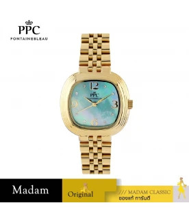 นาฬิกา PPC FONTAINEBLEAU  PPC-EI08-GD-LGN DORÉE EI08 30 MM.,GOLD / LIGHT GREEN