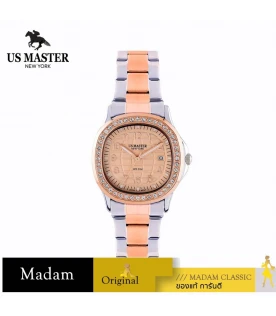 นาฬิกา US MASTER NEW YORK USM-DD43-SRG-RG EMPIRE LADY DD43 38 MM,SILVER ROSEGOLD / ROSEGOLD	