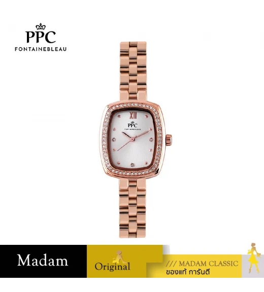 นาฬิกา PPC FONTAINEBLEAU  PPC-EI02-RG-WE DORÉE EI02 25 MM.,ROSEGOLD / WHITE