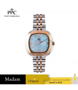 นาฬิกา PPC FONTAINEBLEAU  PPC-EI08-SRG-LBU DORÉE EI08 30 MM.,SILVER ROSEGOLD / LIGHT BLUE