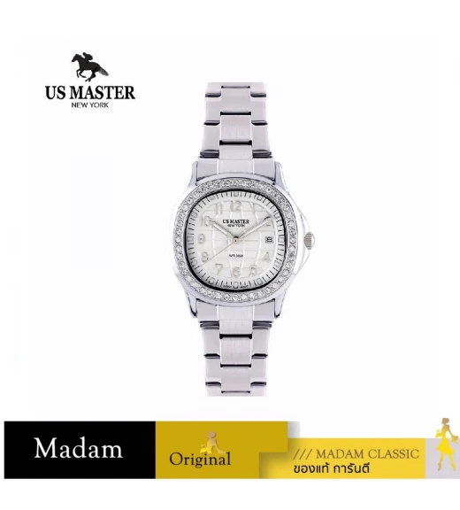 นาฬิกา US MASTER NEW YORK USM-DD43-WE EMPIRE LADY DD43 38 MM,WHITE นาฬิกา US MASTER NEW YORK USM-DD43-WE EMPIRE LADY DD43 38 MM,WHITE