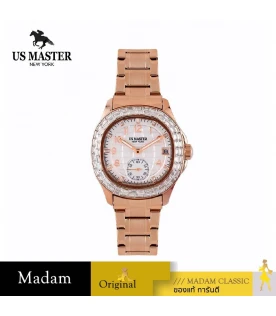นาฬิกา US MASTER NEW YORK USM-EK06-RG-WE EMPIRE LADY EK06 38 MM.,ROSEGOLD / WHITE