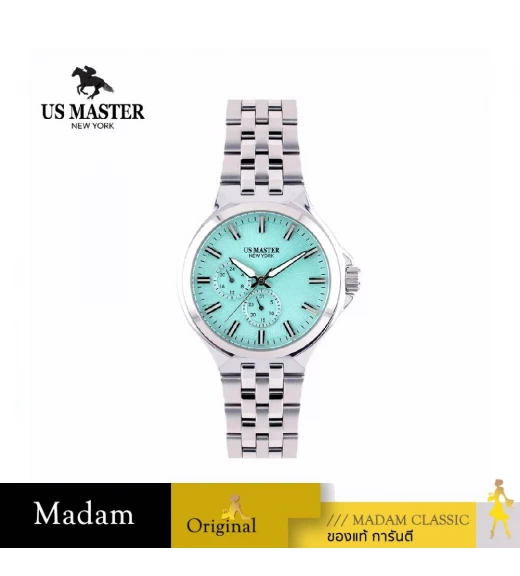 นาฬิกา US MASTER NEW YORK USM-EI03-LCY ABRAHAM EI03  38 MM,LIGHT CYAN	