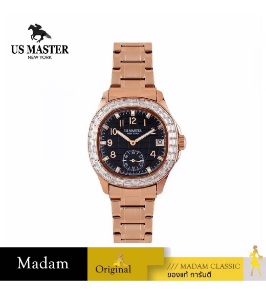 นาฬิกา US MASTER NEW YORK USM-EK06-RG-BK EMPIRE LADY EK06 38 MM.,ROSEGOLD / BLACK นาฬิกา US MASTER NEW YORK USM-EK06-RG-BK EMPIRE LADY EK06 38 MM.,ROSEGOLD / BLACK
