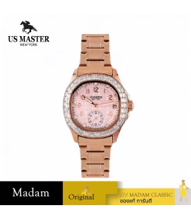 นาฬิกา US MASTER NEW YORK USM-EK06-RG-LPK EMPIRE LADY EK06 38 MM.,ROSEGOLD / LIGHT PINK