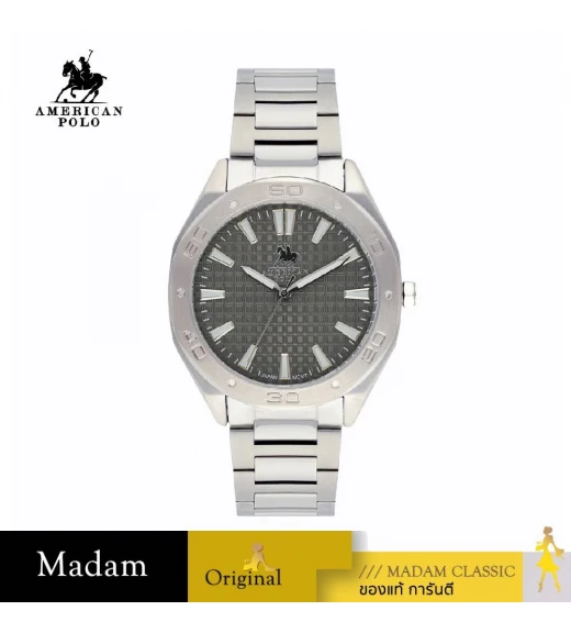 นาฬิกา AMERICAN POLO APSSGY120G AMERICAN 120G 40 MM.,GREY นาฬิกา AMERICAN POLO APSSGY120G AMERICAN 120G 40 MM.,GREY