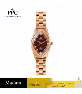 นาฬิกา PPC FONTAINEBLEAU PPC-ED12-RG-BR CANNES ED12 22 MM.,ROSEGOLD / BROWN