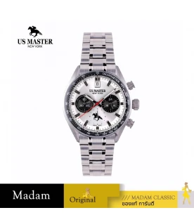 นาฬิกา US MASTER NEW YORK  USM-DL01S-WBK SPEEDKING DL01S  42 MM,WHITE / BLACK	