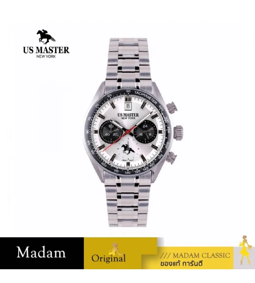 นาฬิกา US MASTER NEW YORK USM-DL01S-WBK SPEEDKING DL01S 42 MM,WHITE / BLACK นาฬิกา US MASTER NEW YORK USM-DL01S-WBK SPEEDKING DL01S 42 MM,WHITE / BLACK