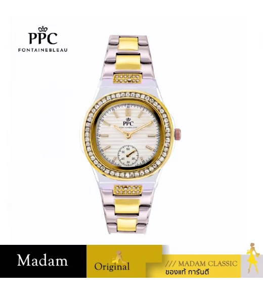 นาฬิกา PPC FONTAINEBLEAU PPC-EK02-SGD-WE MEDICI EK02 32.5MM,SILVER GOLD / WHITE นาฬิกา PPC FONTAINEBLEAU PPC-EK02-SGD-WE MEDICI EK02 32.5MM,SILVER GOLD / WHITE