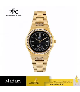 นาฬิกา PPC FONTAINEBLEAU PPC-EK02-GD-BK MEDICI EK02 32.5 MM.,GOLD / BLACK