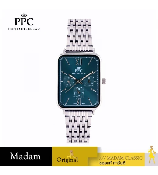 นาฬิกา PPC FONTAINEBLEAU PPC-EK01-TGN DORÉE EK01 33 MM.,TEAL GREEN นาฬิกา PPC FONTAINEBLEAU PPC-EK01-TGN DORÉE EK01 33 MM.,TEAL GREEN