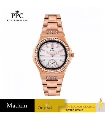 นาฬิกา PPC FONTAINEBLEAU  PPC-EK02-RG-WE MEDICI EK02  32.5MM, ROSEGOLD / WHITE	