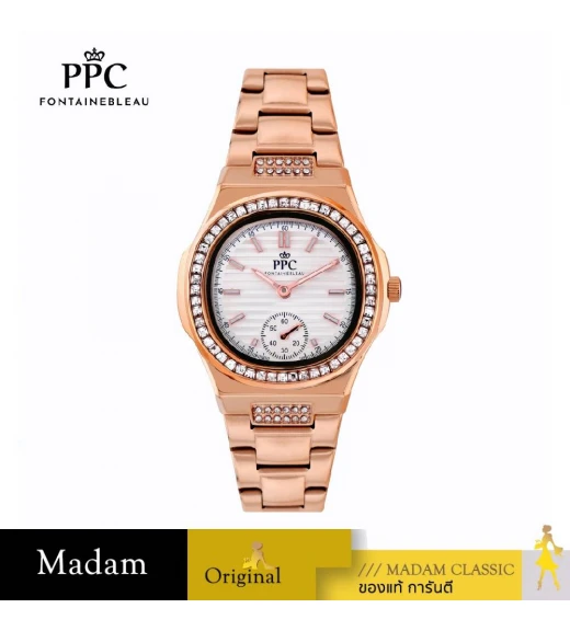 นาฬิกา PPC FONTAINEBLEAU PPC-EK02-RG-WE MEDICI EK02 32.5MM, ROSEGOLD / WHITE นาฬิกา PPC FONTAINEBLEAU PPC-EK02-RG-WE MEDICI EK02 32.5MM, ROSEGOLD / WHITE