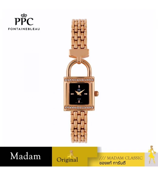 นาฬิกา PPC FONTAINEBLEAU PPC-EI01-RG-BK CANNES EI01 22 × 36.7 MM.,ROSEGOLD / BLACK