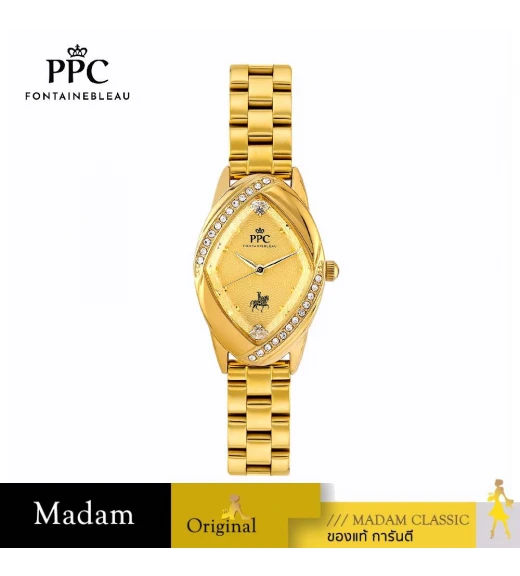 นาฬิกา PPC FONTAINEBLEAU PPC-ED12-GD CANNES ED12 22 MM.,GOLD นาฬิกา PPC FONTAINEBLEAU PPC-ED12-GD CANNES ED12 22 MM.,GOLD