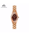 นาฬิกา PPC FONTAINEBLEAU PPC-ED12-RG-BR CANNES ED12 22 MM.,ROSEGOLD / BROWN