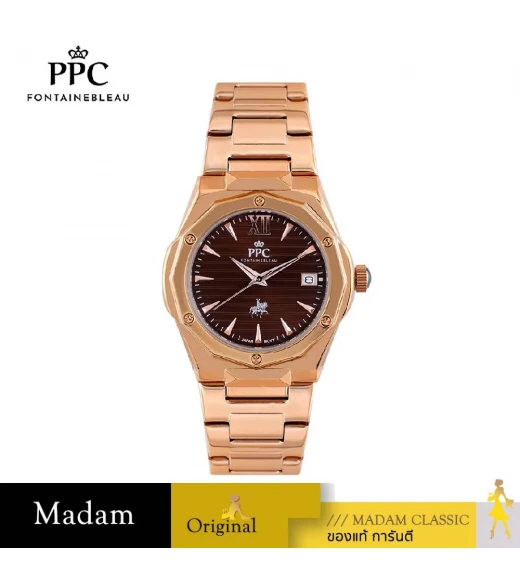 นาฬิกา PPC FONTAINEBLEAU PPC-EE13-RG-BR JOAN EE13 22 MM.,ROSEGOLD / BROWN