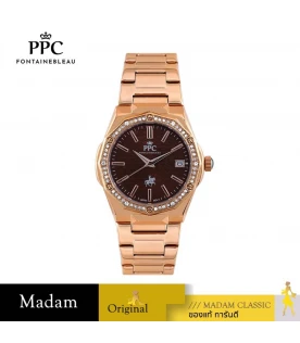 นาฬิกา PPC FONTAINEBLEAU PPC-EE14-RG-BR JOAN EE14 35.5 MM.,ROSEGOLD / BROWN