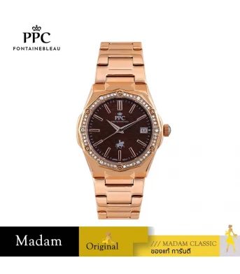 นาฬิกา PPC FONTAINEBLEAU PPC-EE14-RG-BR JOAN EE14 35.5 MM.,ROSEGOLD / BROWN