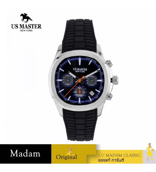 นาฬิกา US MASTER NEW YORK  USM-EI02-BK-BGY EMPIRE EI02 40 MM, BLACK / BLUE GREY	