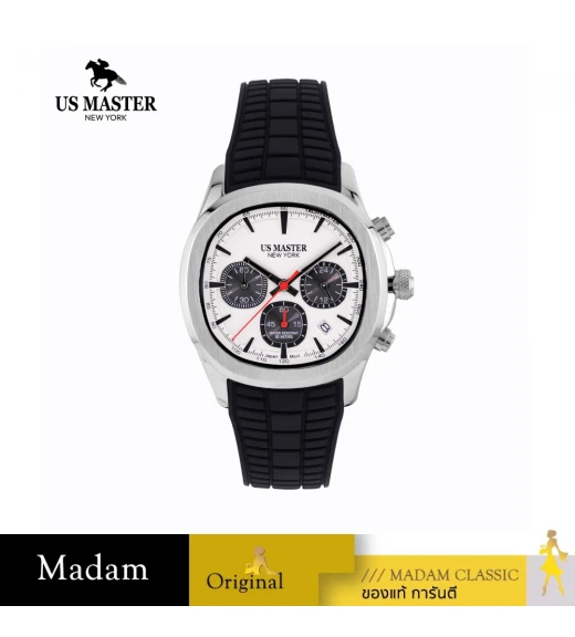 นาฬิกา US MASTER NEW YORK USM-EI02-BK-WBK EMPIRE EI02 40 MM,BLACK / WHITE BLACK