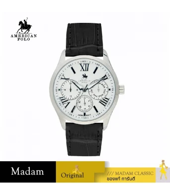 นาฬิกา AMERICAN POLO APSSWBK108G AMERICAN 108G 42 MM.,BLACK / WHITE