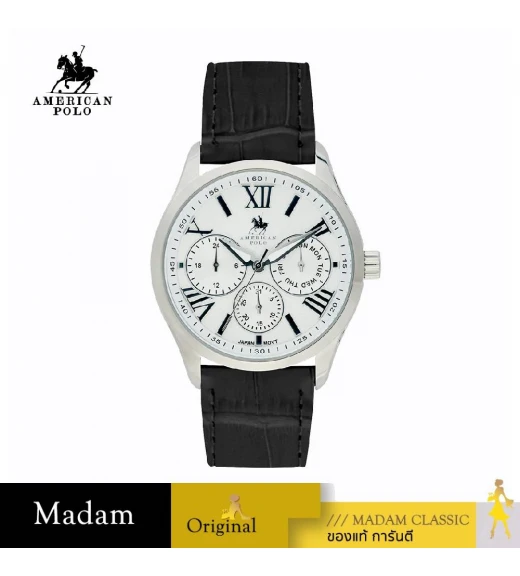 นาฬิกา AMERICAN POLO APSSWBK108G AMERICAN 108G 42 MM.,BLACK / WHITE