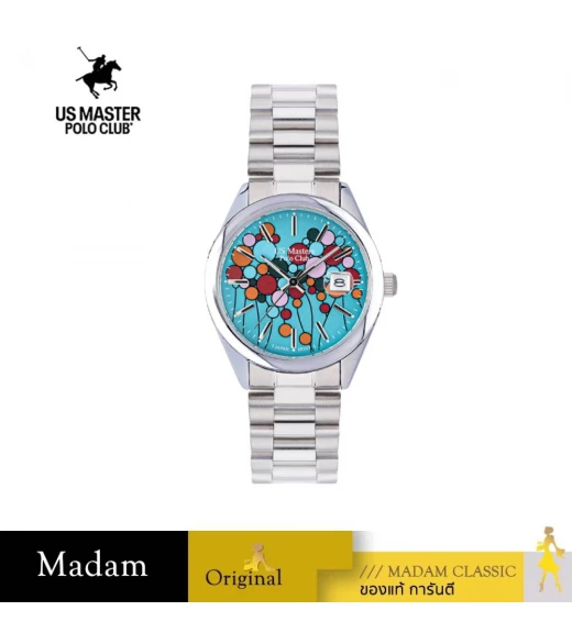 นาฬิกา US MASTERS POLO CLUB USM-EC03-CY CARTER BALLOON DATE 36 MM,CYAN