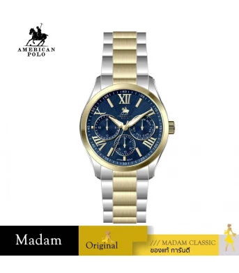นาฬิกา AMERICAN POLO APTTGPBL107G AMERICAN 107G 40 MM.,SILVER GOLD / NAVY BLUE
