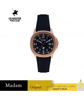 นาฬิกา US MASTERS POLO CLUB USM-DD42A-RG-BK EMPIRE CLASSIC DATE 40 MM,ROSEGOLD / BLACK