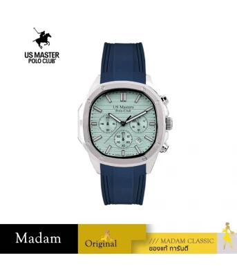 นาฬิกา US MASTERS POLO CLUB USM-DC08-BU-MGN THE EMPIRE CHRONOGRAPH 42 MM,BLUE / MINT GREEN