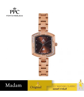 นาฬิกา PPC FONTAINEBLEAU PPC-EE12-RG-BR DORÉE EE12 22 MM,ROSEGOLD / BROWN