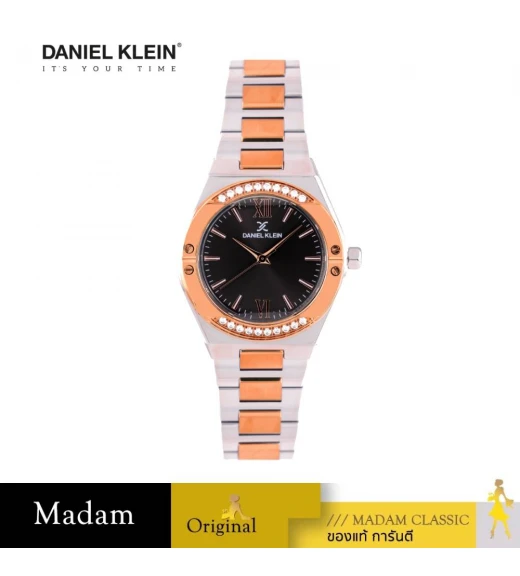 นาฬิกา DANIEL KLEIN DK.1.13783-6 PREMIUM LADIES 30 MM,SILVER / ROSEGOLD BLACK
